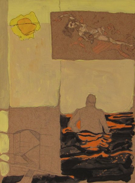 bain IV - 30x40 - tempera